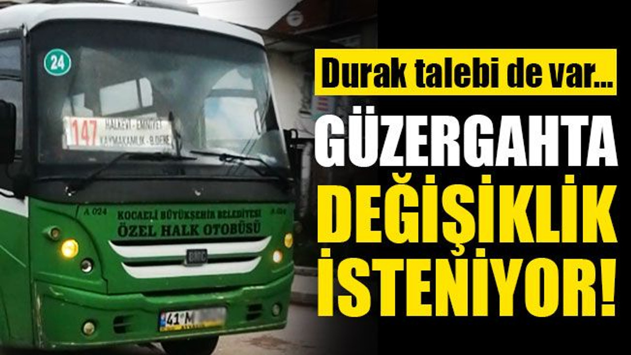 Çınarlı Mahallesi, güzergahta değişiklik ve durak istiyor!