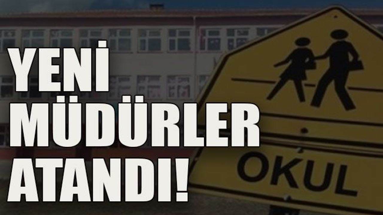 Kocaeli’deki okullara yeni müdürler atandı!