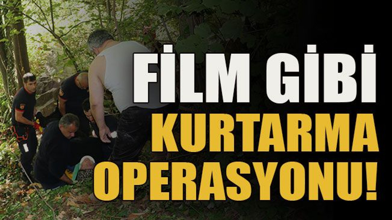 Film gibi kurtarma operasyonu!