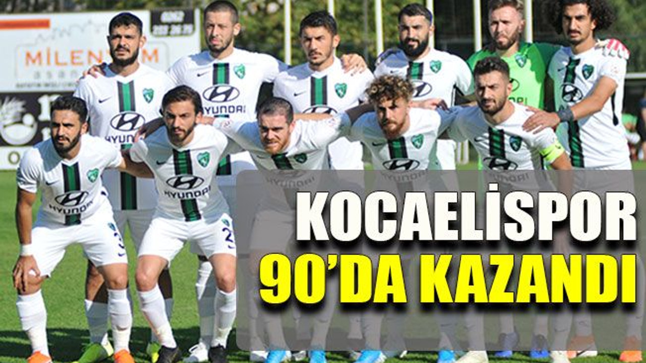 Kocaelispor 3 puana son dakikada uzandı