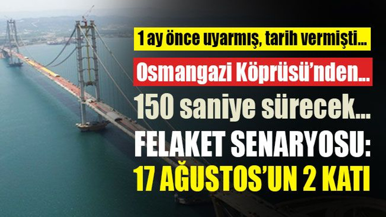 Depremle ilgili felaket senaryosu: 2.5 dakika sürecek