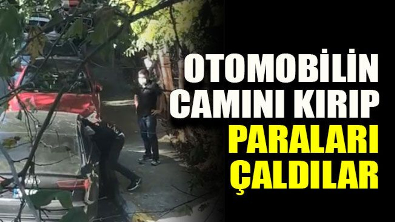 Kocaeli’de otomobilin camını kırıp paraları çaldılar