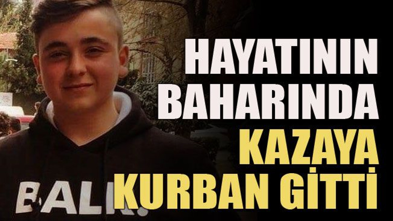 Hayatının baharında kazaya kurban gitti