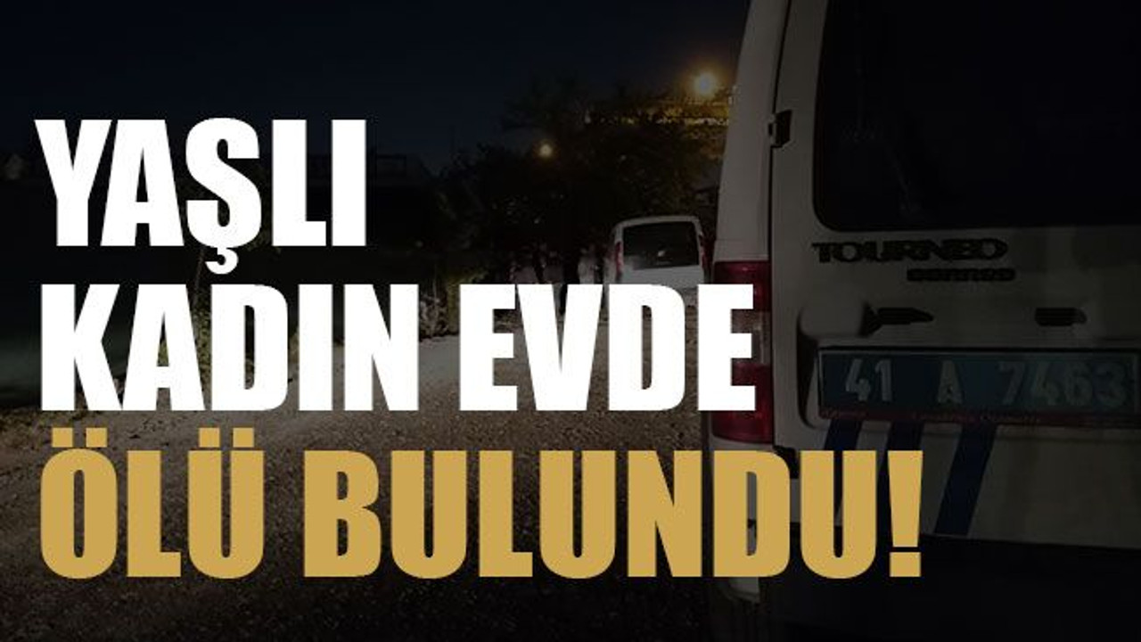 Yaşlı kadın evde ölü bulundu!