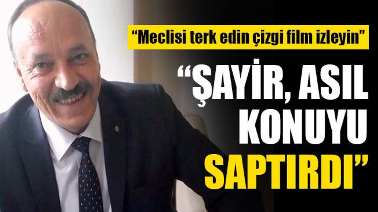 Aydemir: Asıl gündem araçtı; Şayir, konuyu saptırdı!