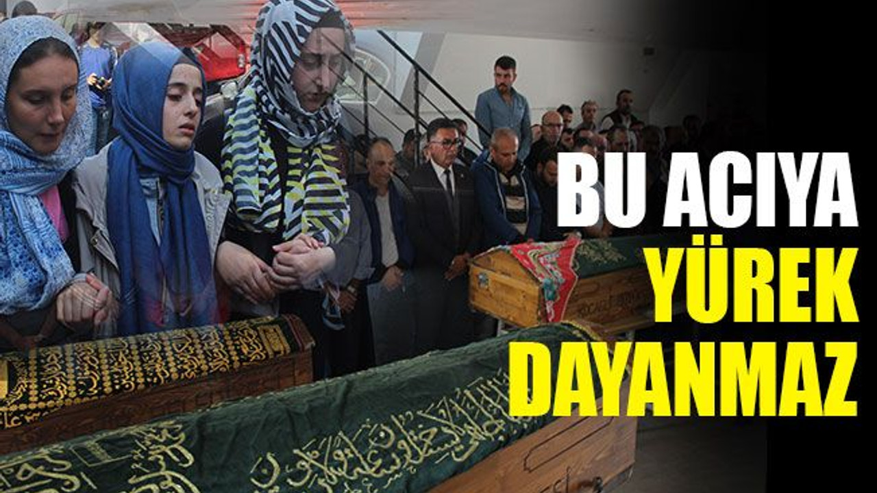 Kazada can veren aynı aileden 3 kişi son yolculuğuna uğurlandı