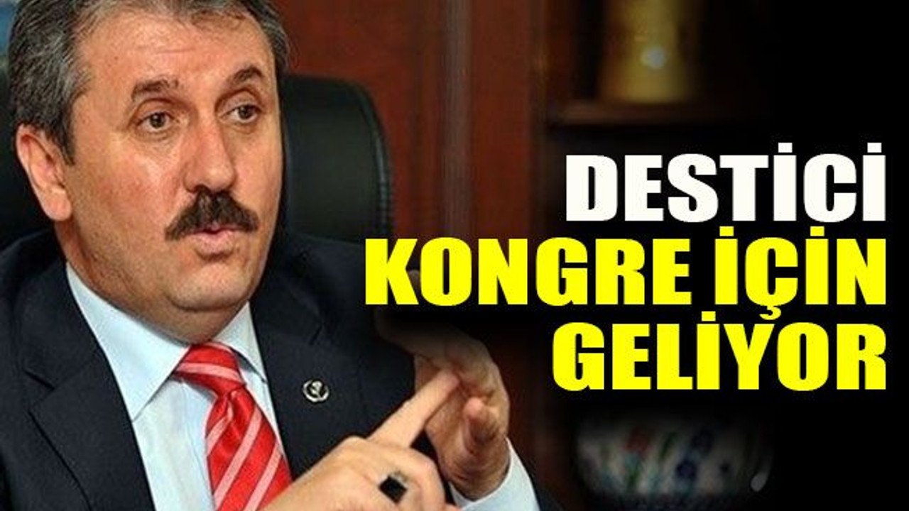 Destici, kongre için geliyor