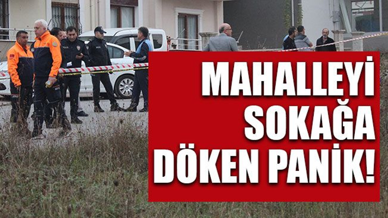 Mahalleyi sokağa döken panik!
