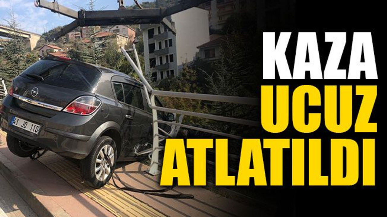Az daha aşağı yuvarlanacaktı... Kaza ucuz atlatıldı!