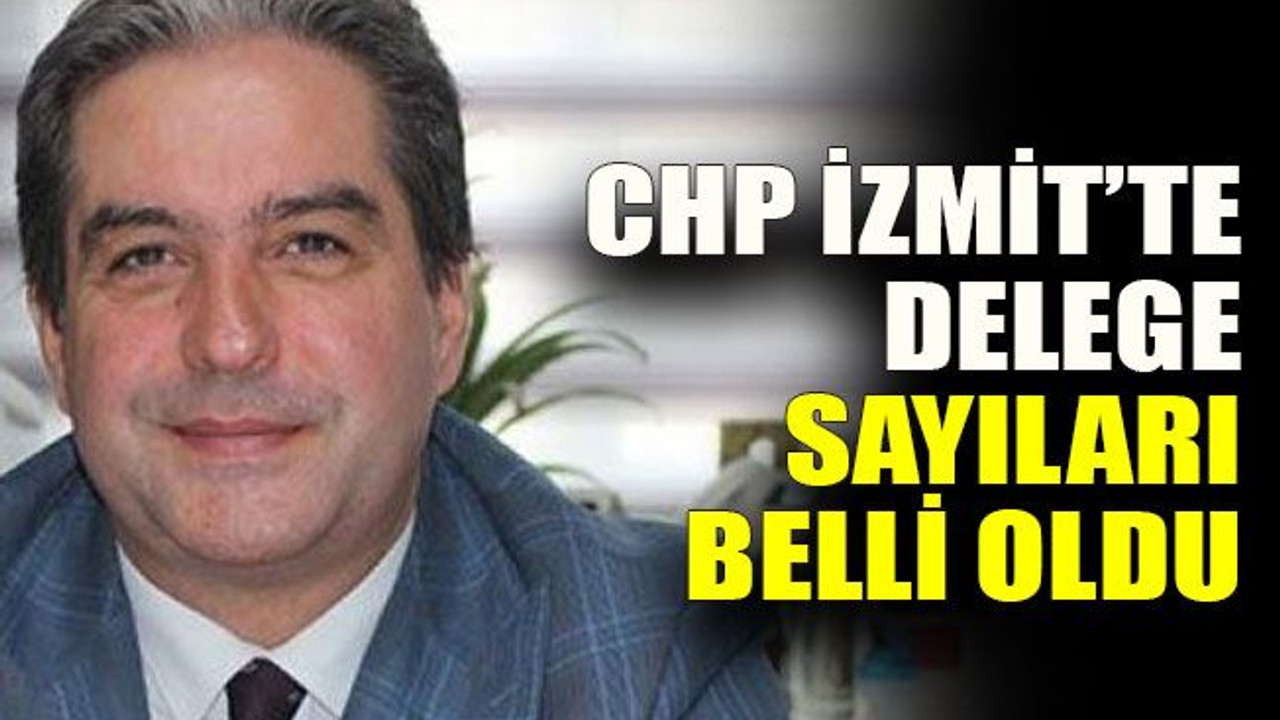 CHP İzmit’te delege sayıları belli oldu