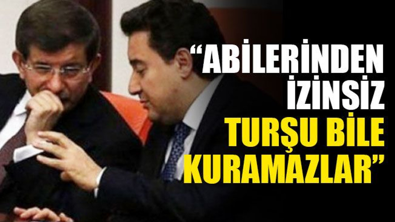 “Abilerinden izinsiz turşu bile kuramazlar”