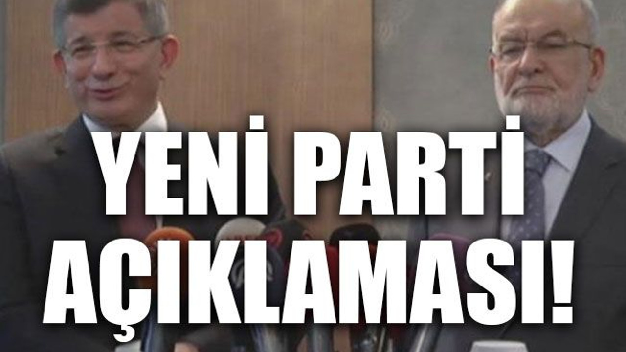 Yeni parti açıklaması!