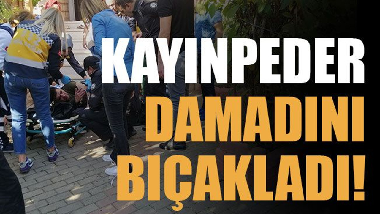 Kayınpeder damadını bıçakladı!
