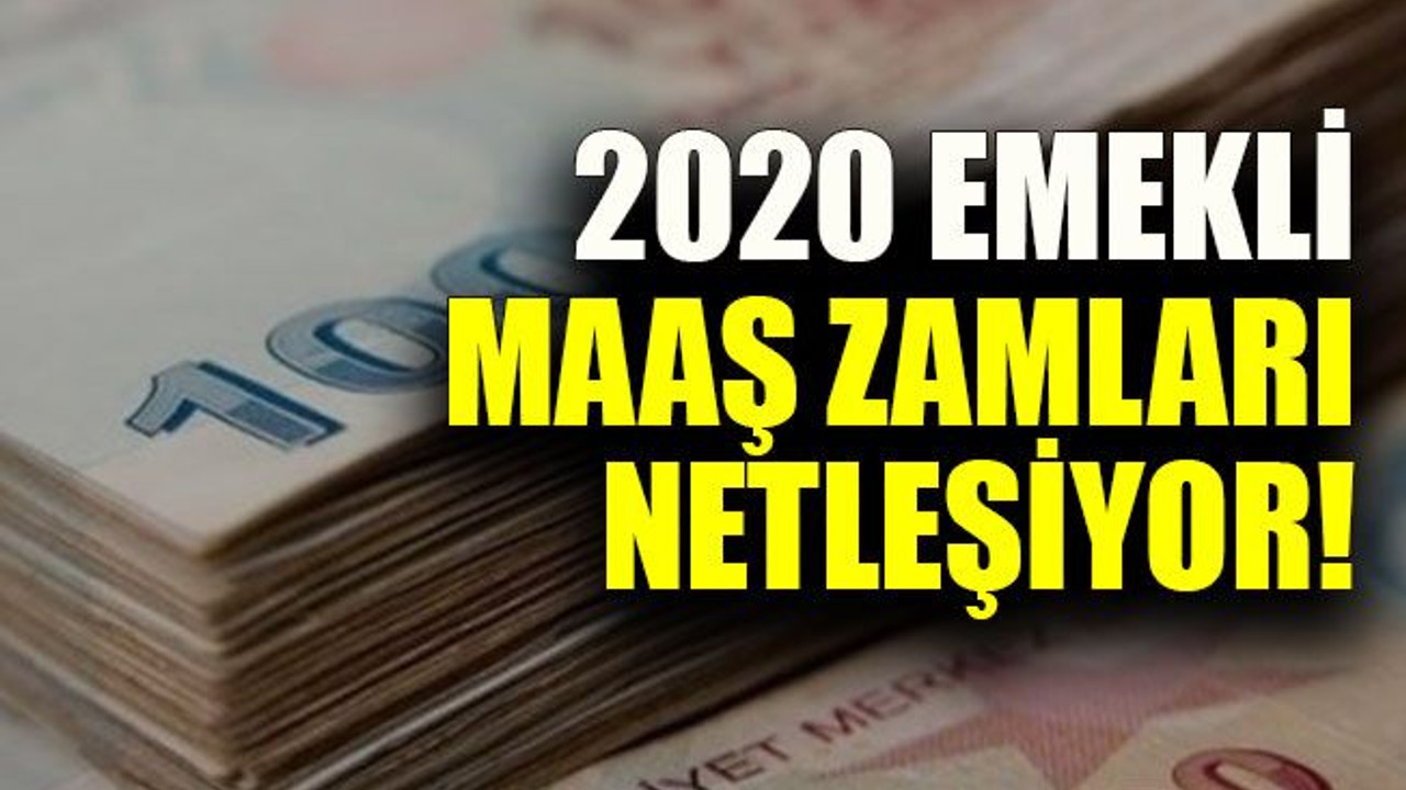 2020 emekli maaş zamları netleşiyor!