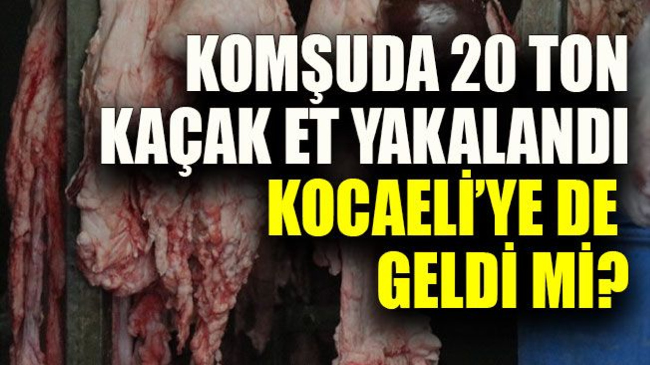 Komşuda 20 ton kaçak et yakalandı, Kocaeli’ye de geldi mi?