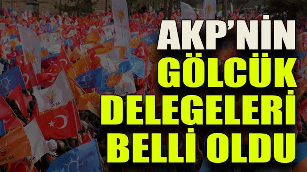 AKP’nin Gölcük delegeleri belli oldu