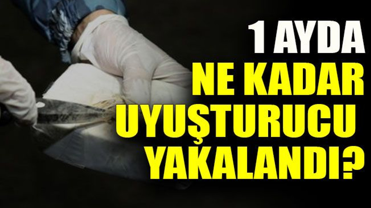 Kocaeli’de 1 ayda ne kadar uyuşturucu yakalandı?