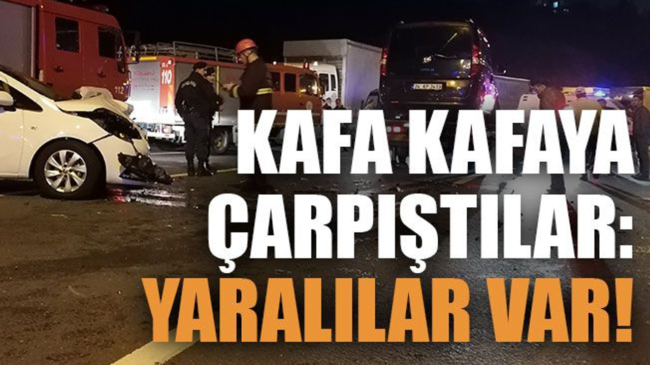 Kafa kafaya çarpıştılar: Yaralılar var!