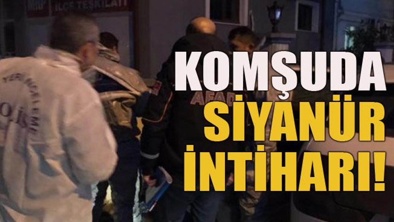 Satışı yasaklanmıştı ama… Komşuda siyanür intiharı!