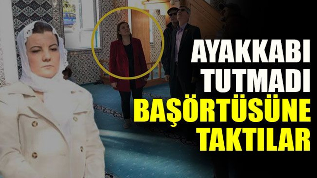 Ayakkabı tutmadı başörtüsüne taktılar