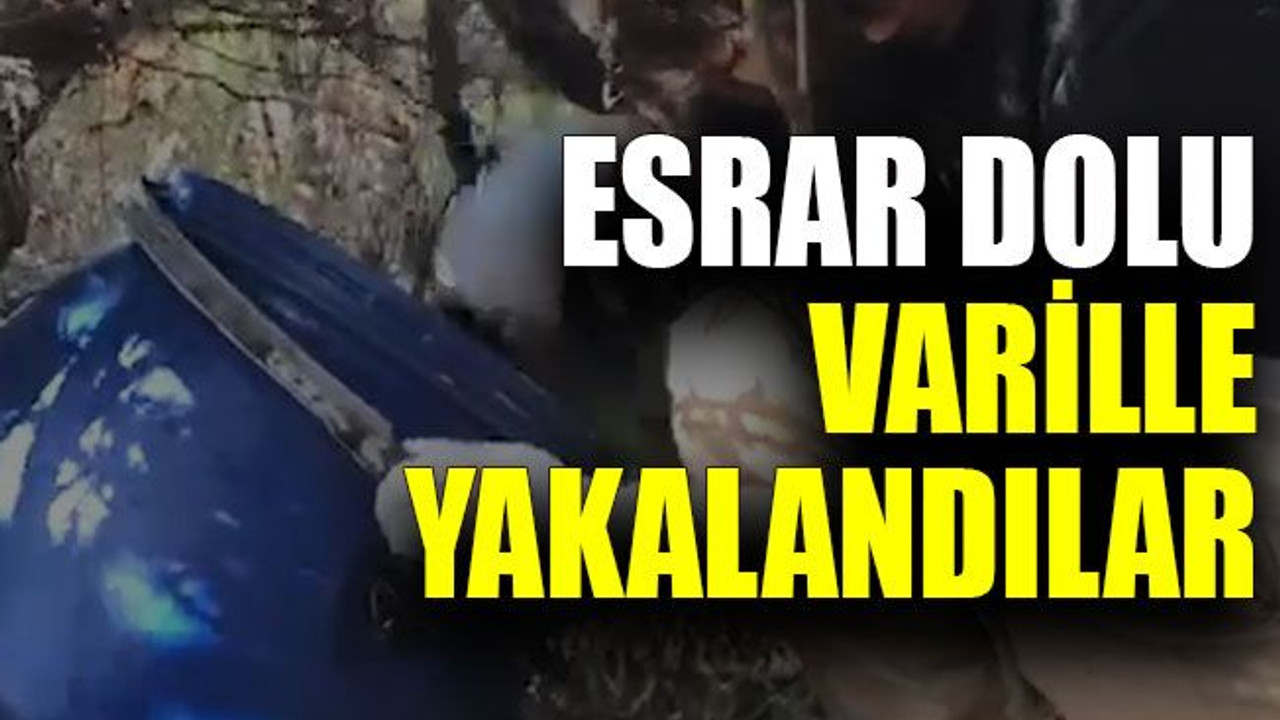 Esrar dolu varille yakalandılar