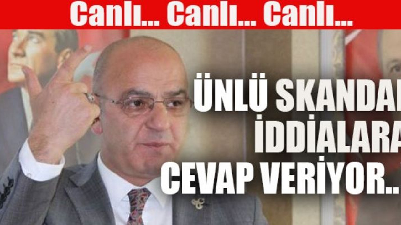 Ünlü skandal iddialara cevap verdi!