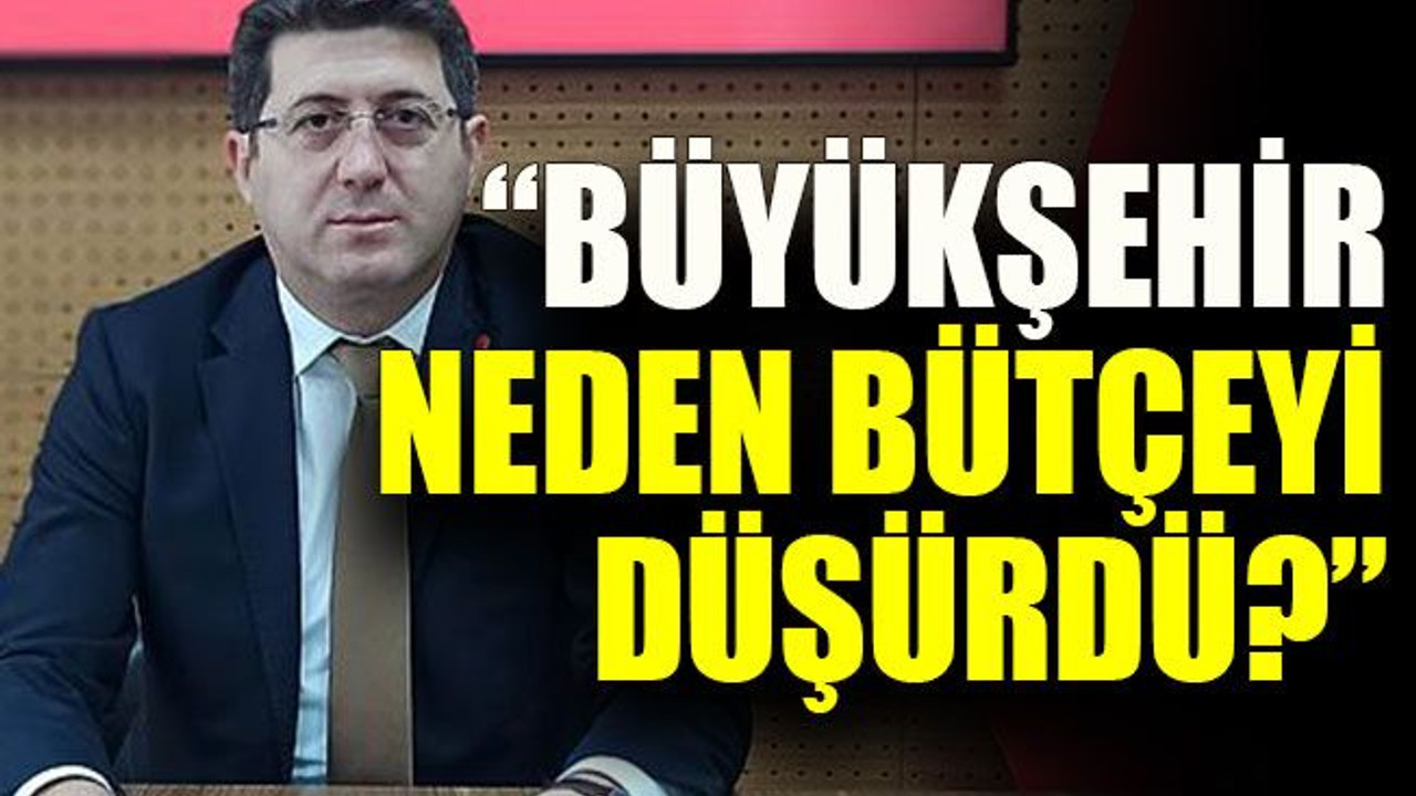 “Büyükşehir neden bütçeyi düşürdü?”