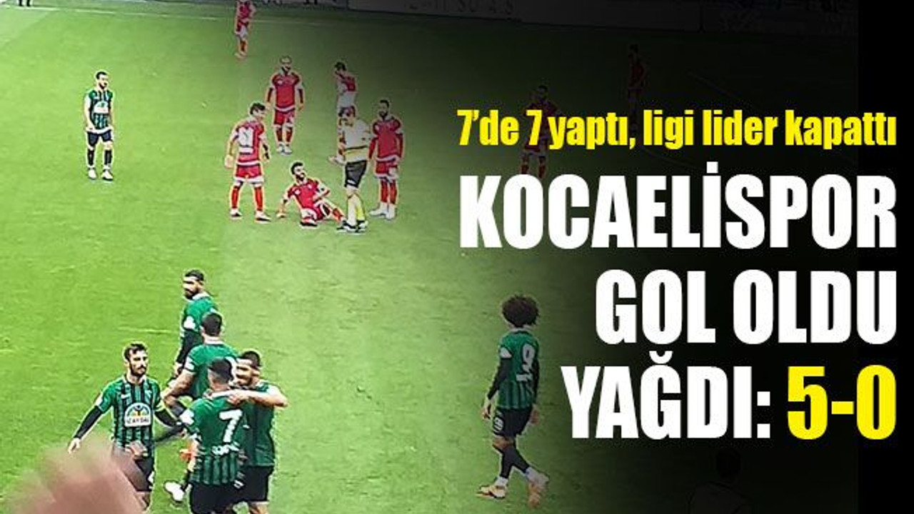 Kocaelispor, gol şöleni izletti: 5-0
