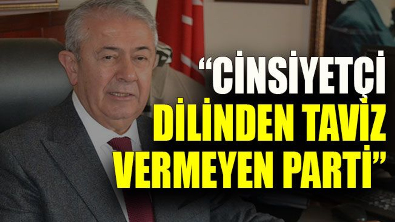Sarıbay sert çıktı: “Cinsiyetçi dilinden taviz vermeyen parti”