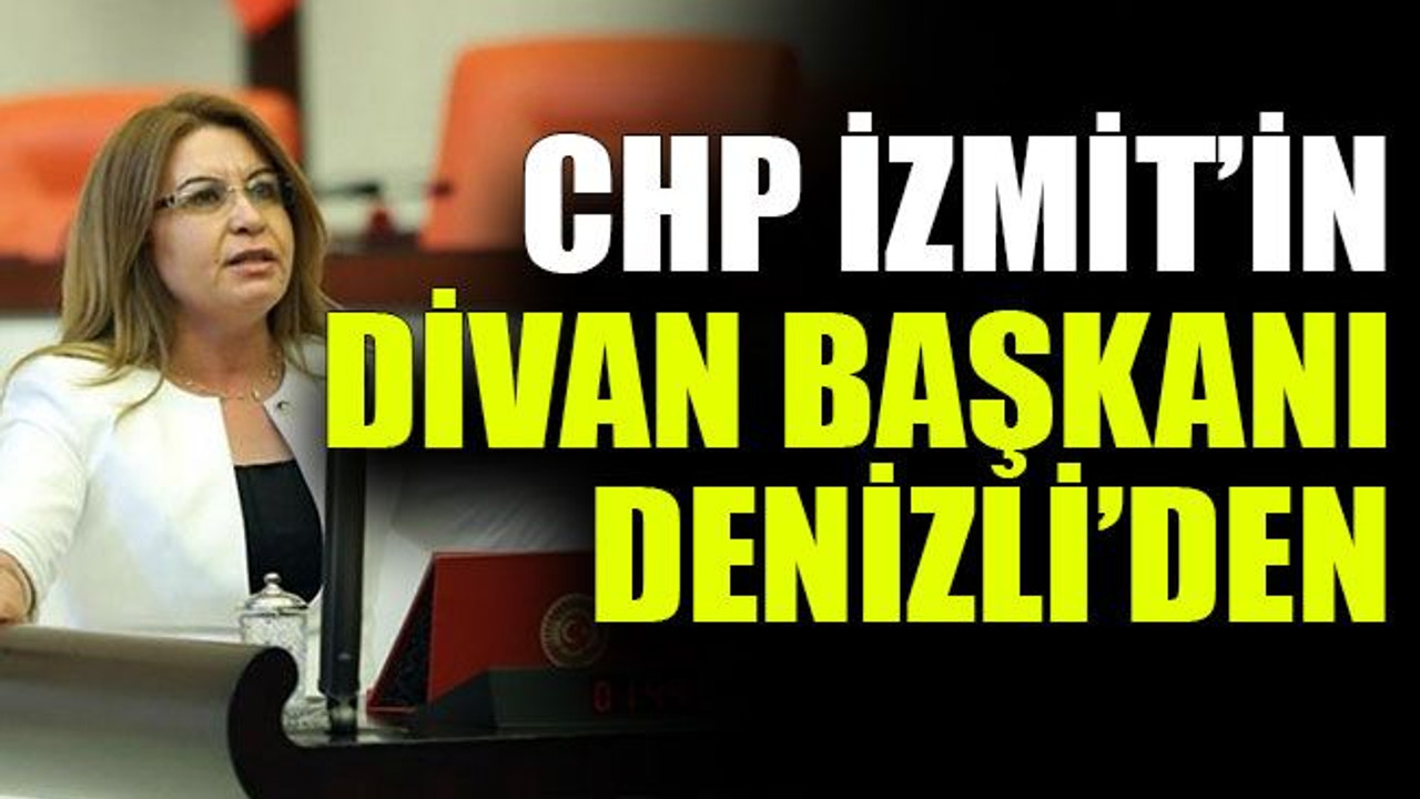 CHP İzmit’in divan başkanı Denizli’den