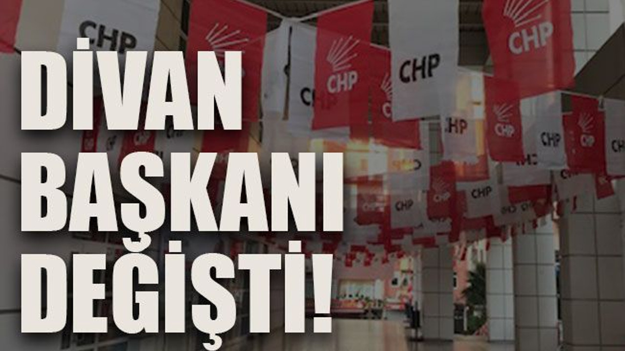 Divan başkanı değişti!