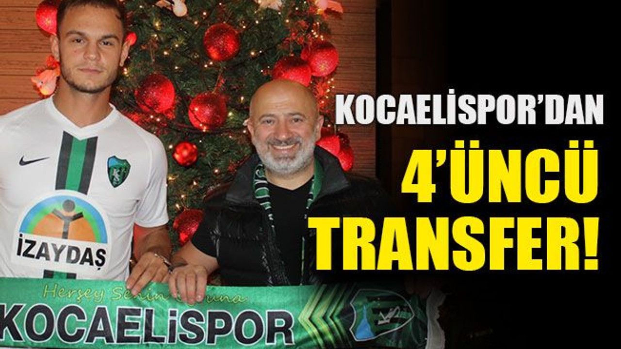 Kocaelispor’dan 4’üncü transfer geldi