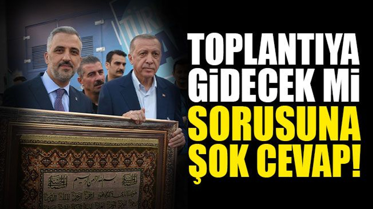 Eryarsoy'dan "Toplantıya gidecek misiniz?" sorusuna, ŞOK cevap!