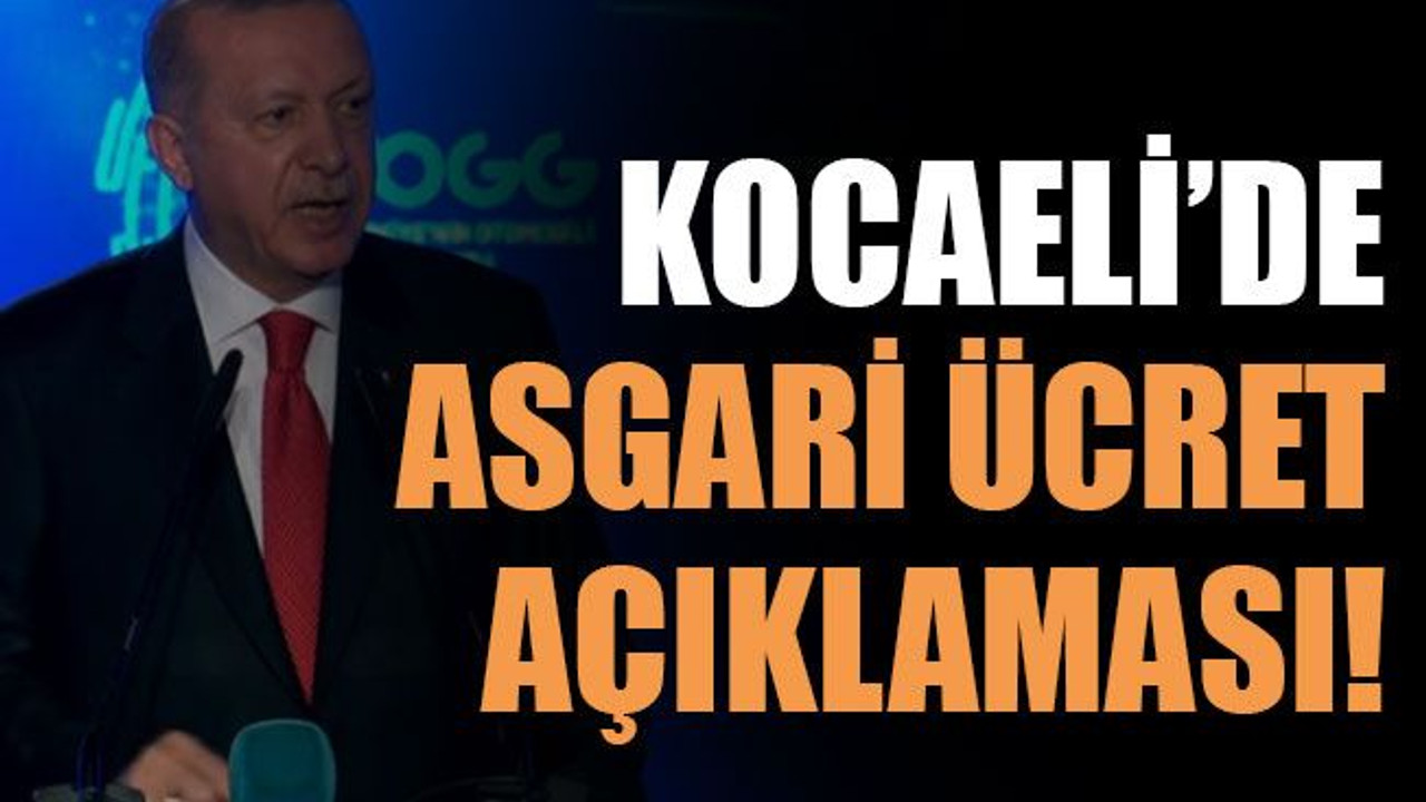 Kocaeli'de asgari ücret açıklaması