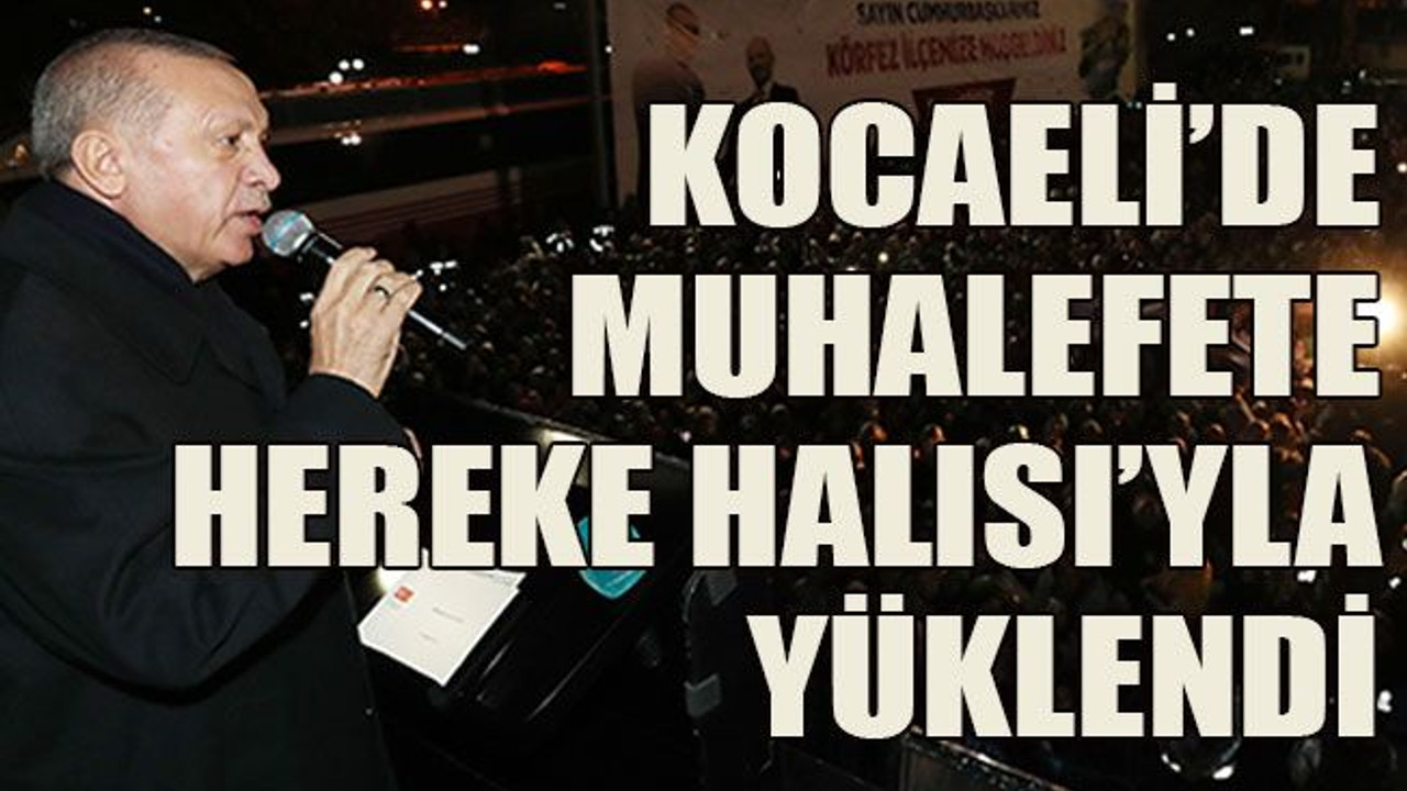 Kocaeli’de muhalefete Hereke Halısı’yla yüklendi