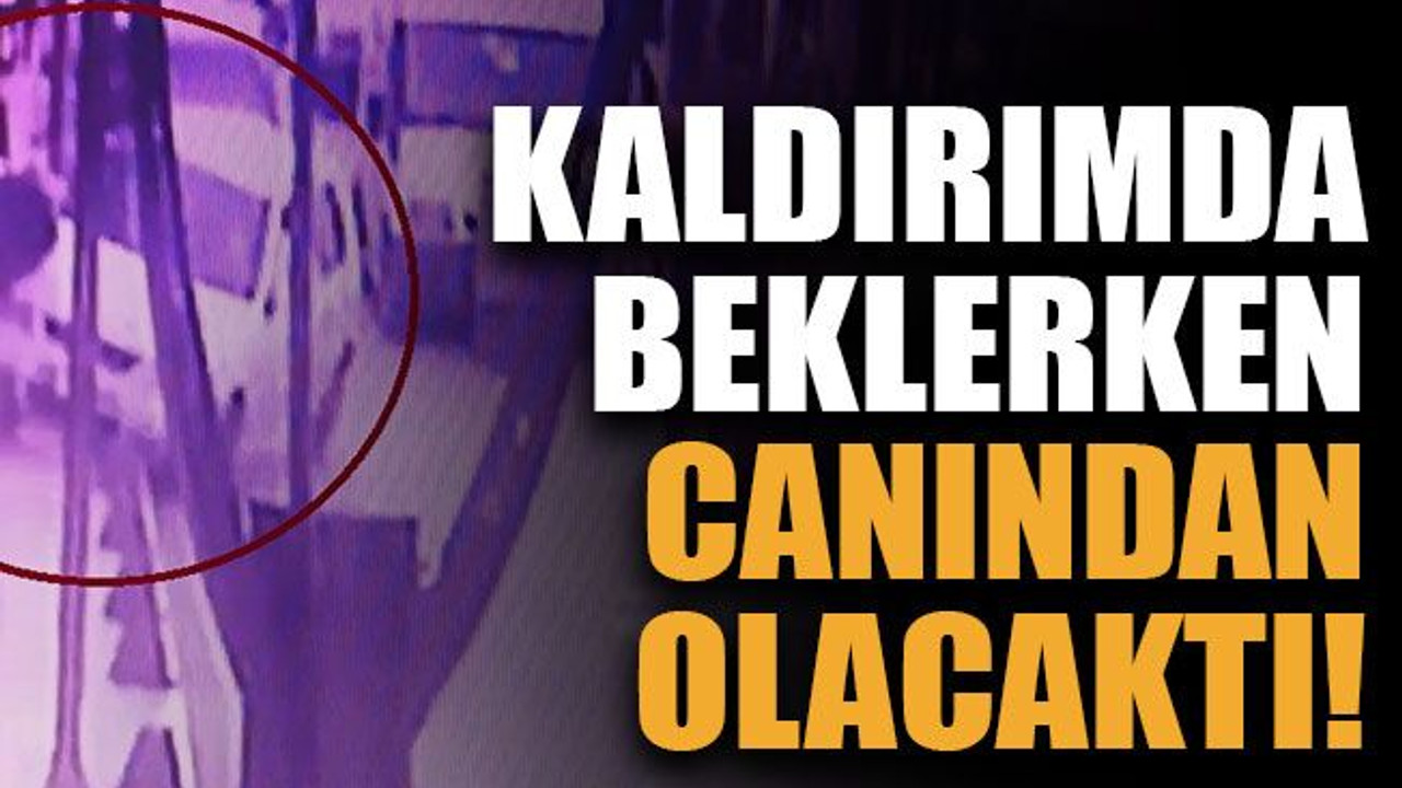 Kaldırımda beklerken canından olacaktı!