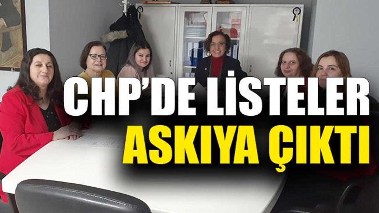 CHP’de listeler askıya çıktı