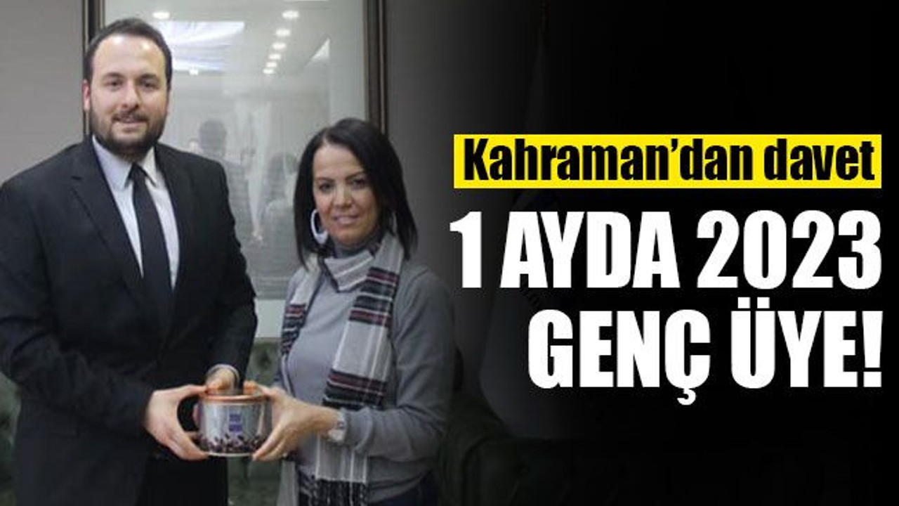 1 ayda 2023 genç üye! Binali Yıldırım'ın katılacağı programa davet!