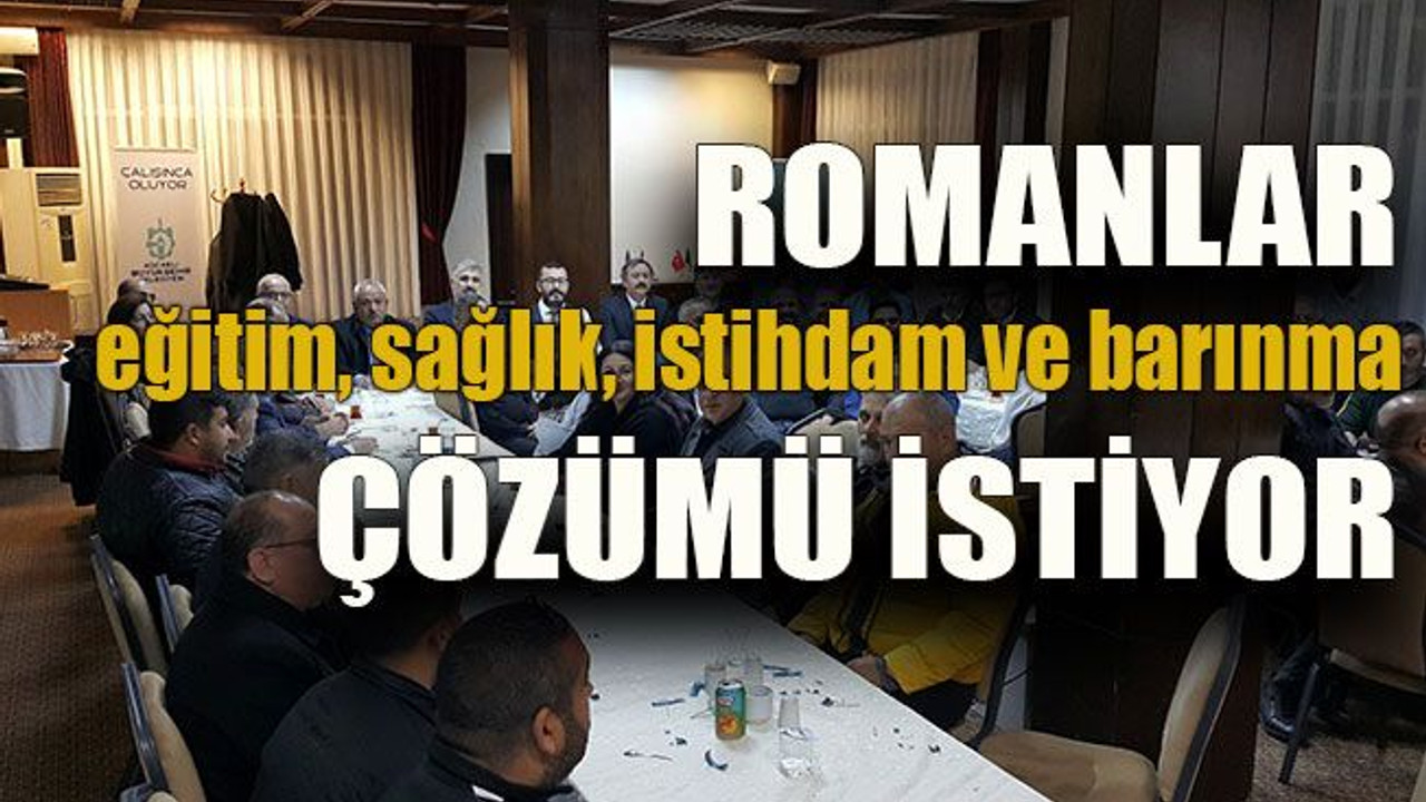 Romanlar eğitim, sağlık, istihdam ve barınma çözümü istiyor