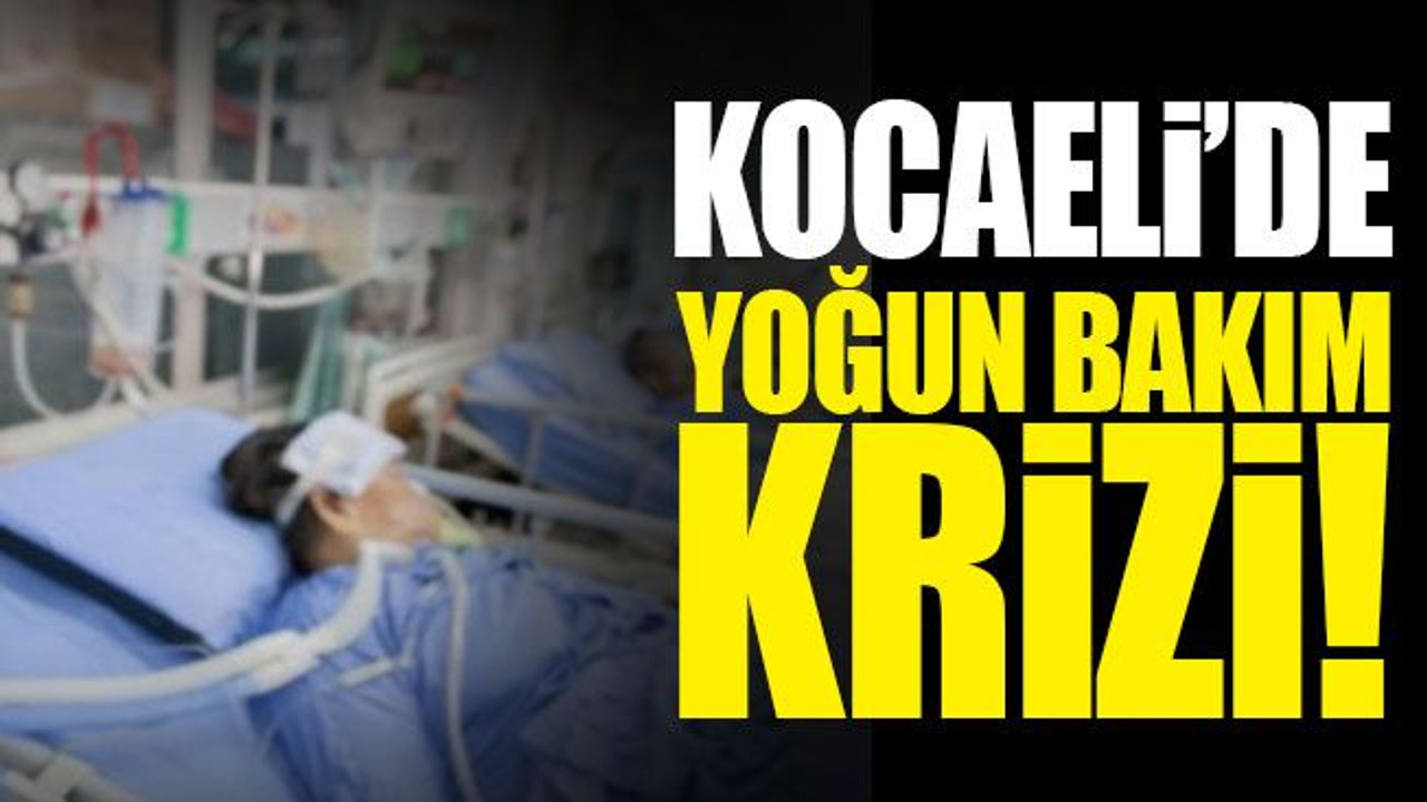 Kocaeli’de yoğun bakım krizi!