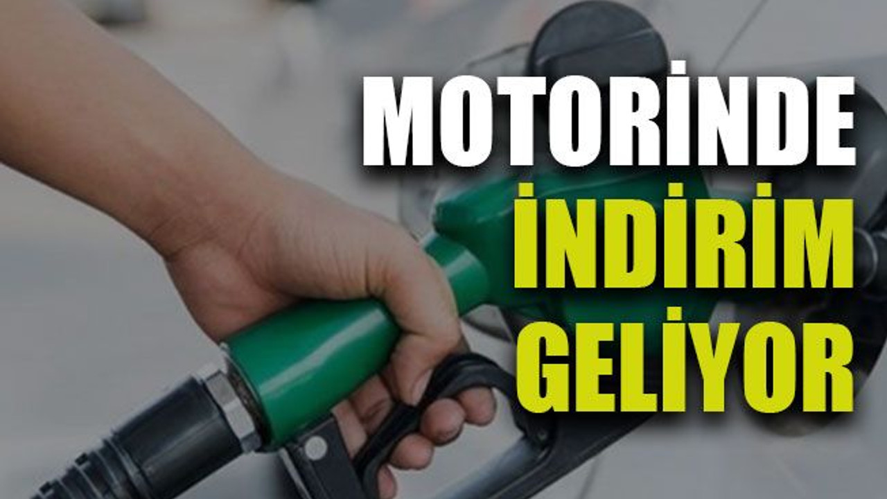 Motorinde indirim geliyor