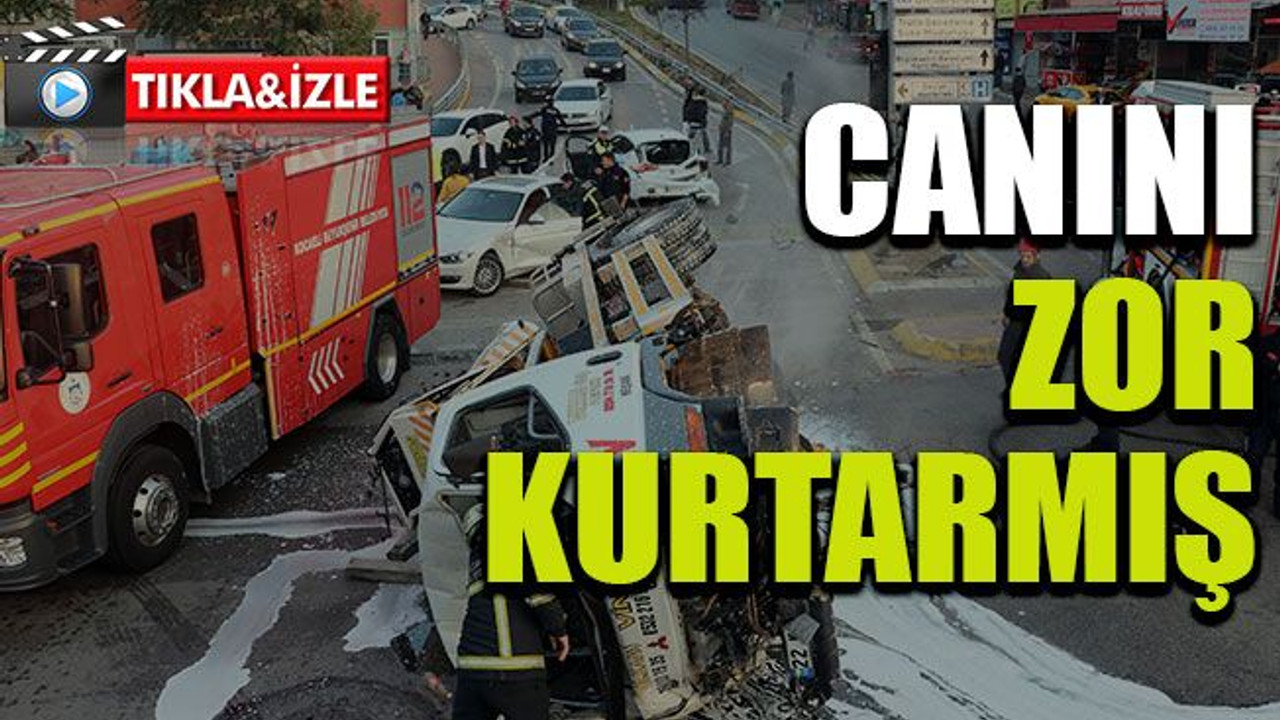 Ölüm Rampası’nda kazanın görüntüleri ortaya çıktı, canını zor kurtardı