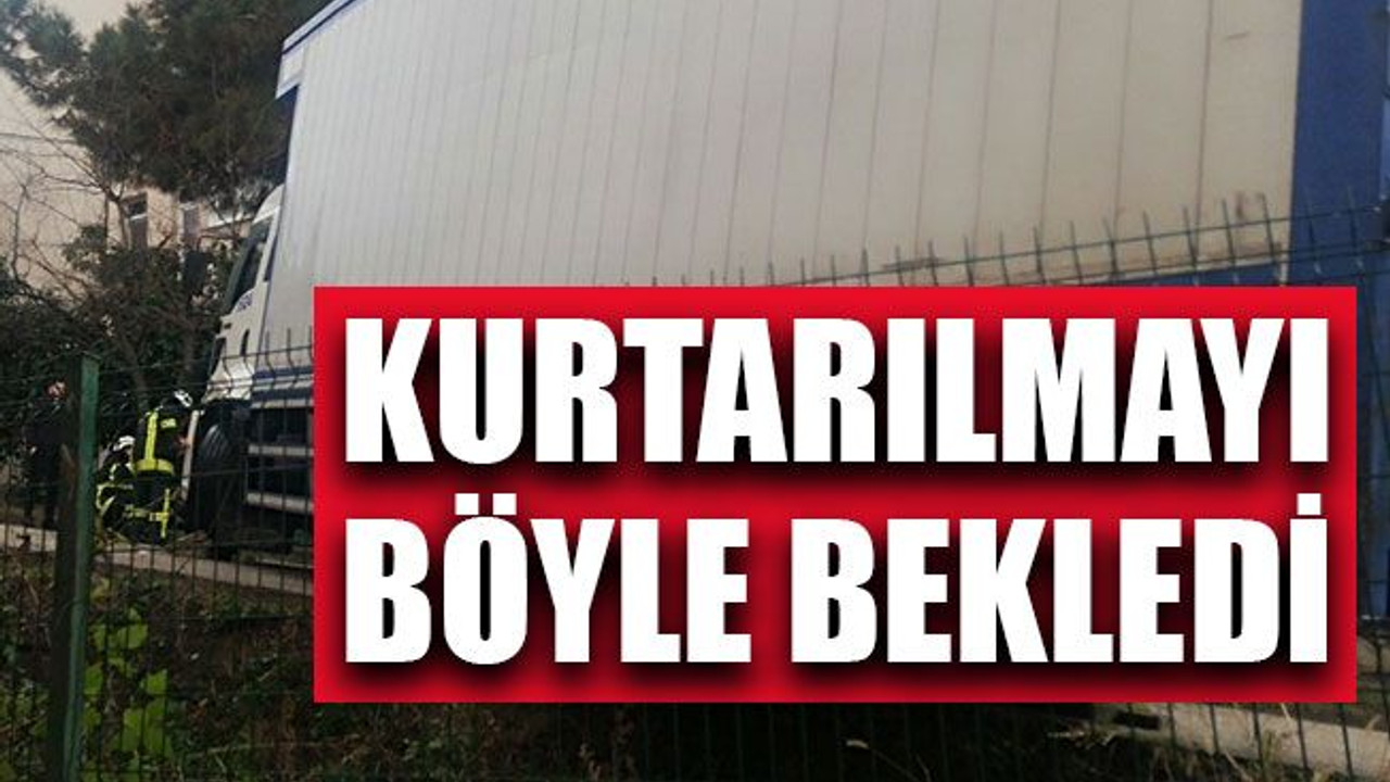 Kurtarılmayı böyle bekledi