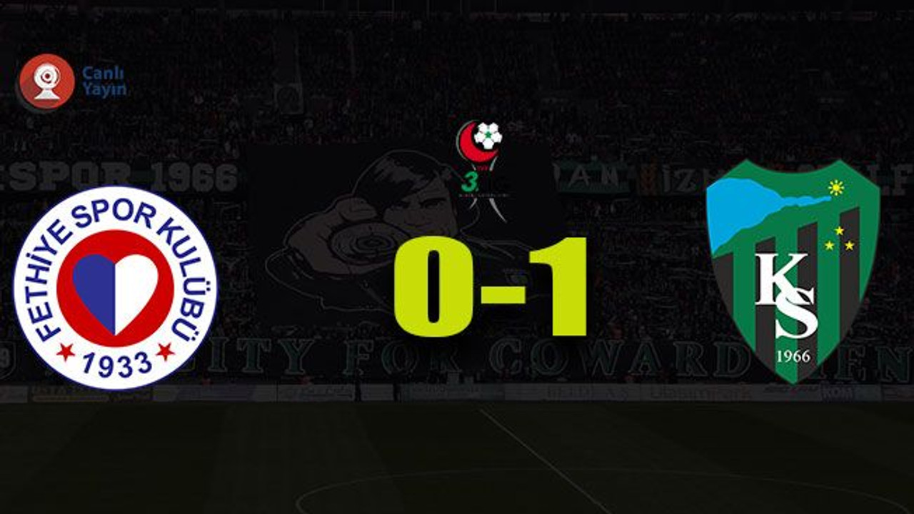 Kocaelispor Fethiye karşısında!