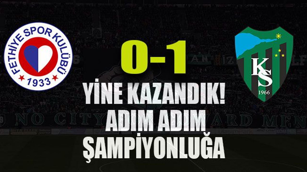 Yine kazandık! Adım adım şampiyonluğa