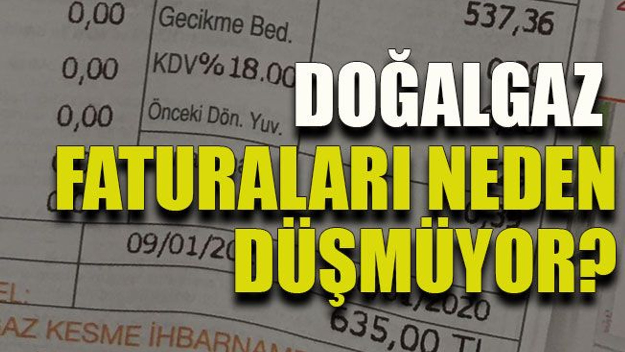 Doğalgaz faturaları neden düşmüyor?