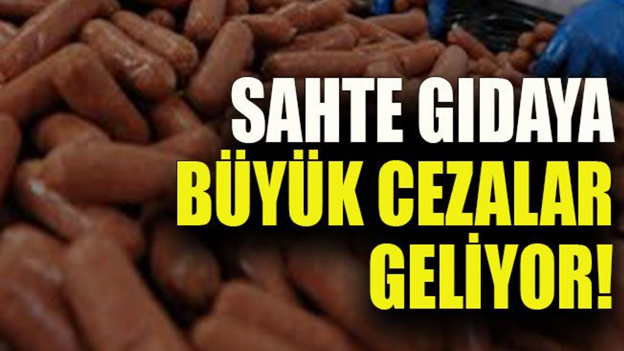 Sahte gıdaya büyük cezalar geliyor!
