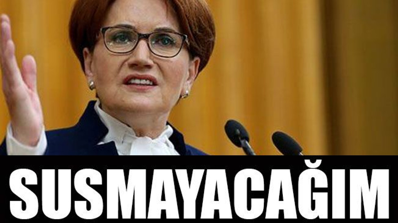 Akşener: Herkes ekonomiden dertli, susmayacağım