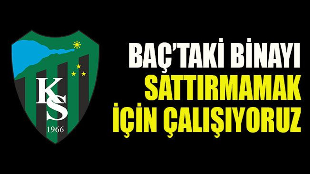 “Satışı durdurmak için çalışıyoruz”