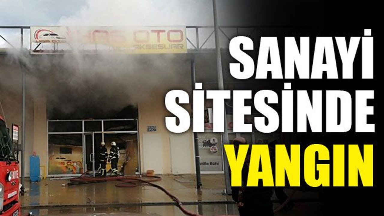 Kocaeli'de sanayi sitesinde yangın